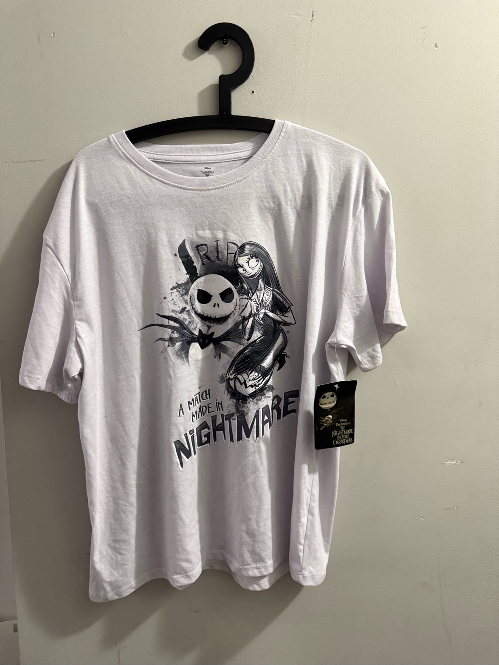 Disney The Nightmare Before Christmas Label Print Tee - White